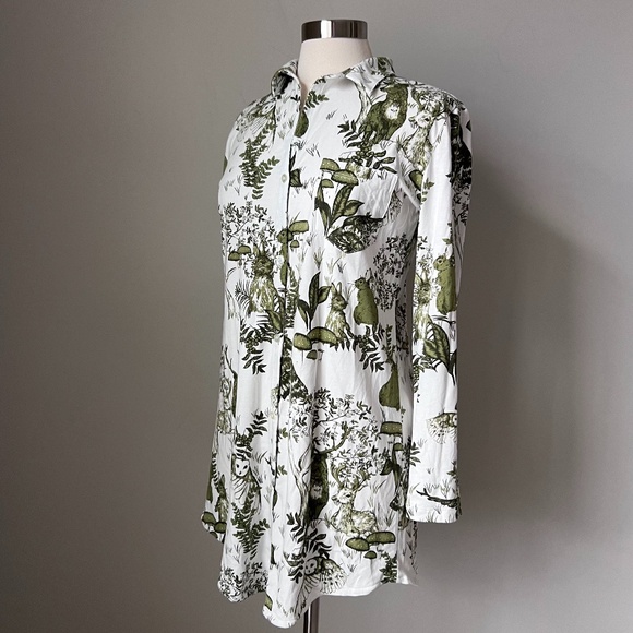 The Cat's Pajamas Woodside Pima Knit Night Shirt Size Small MSRP $96 - Picture 8 of 16